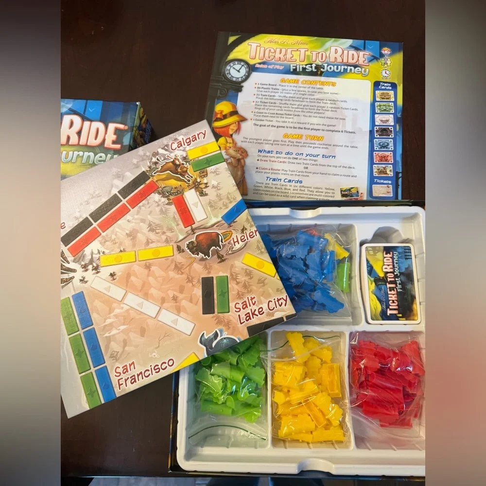 Ticket to Ride: First Journey Kids Board Game Like New